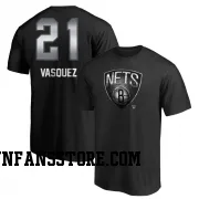 Black Men's Greivis Vasquez Brooklyn Nets Midnight Mascot T-Shirt