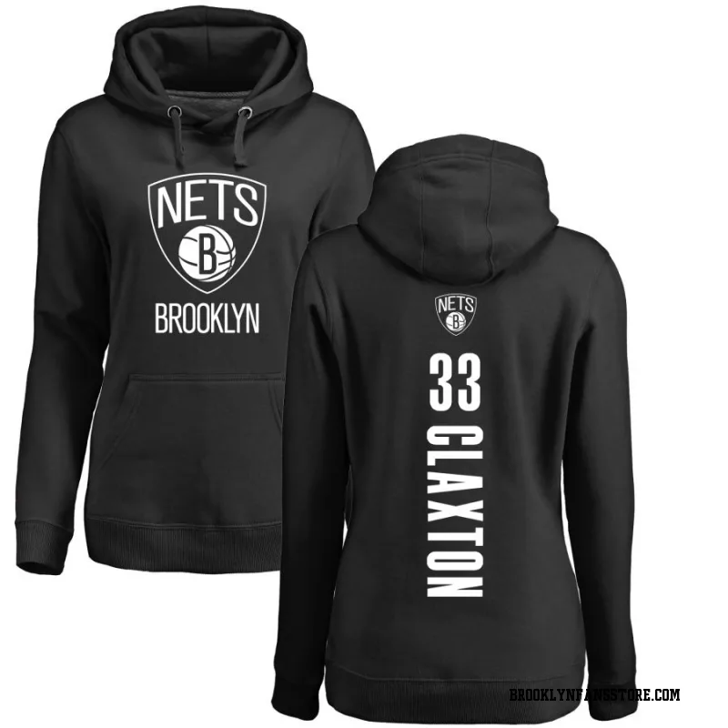 Black Women's Nic Claxton Brooklyn Nets Backer Pullover Hoodie