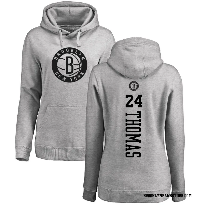 Gray Women's Cam Thomas Brooklyn Nets Heather One Color Backer Pullover Hoodie