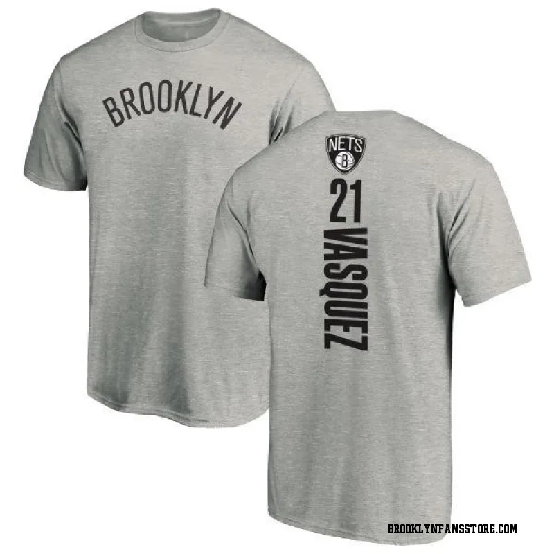 Youth Greivis Vasquez Brooklyn Nets Ash Backer T-Shirt